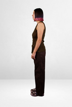 Load image into Gallery viewer, Malibu Asymmetric Press Stud Tank | Espresso