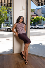 Load image into Gallery viewer, The Lola Polo | Cocoa Rose Stripe