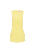 Load image into Gallery viewer, Lila Linen Mini Dress | Butter Yellow