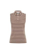 Load image into Gallery viewer, The Lola Polo | Cocoa Rose Stripe